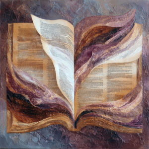 Artigos oil on canvas with subtle fine relief texture of paper